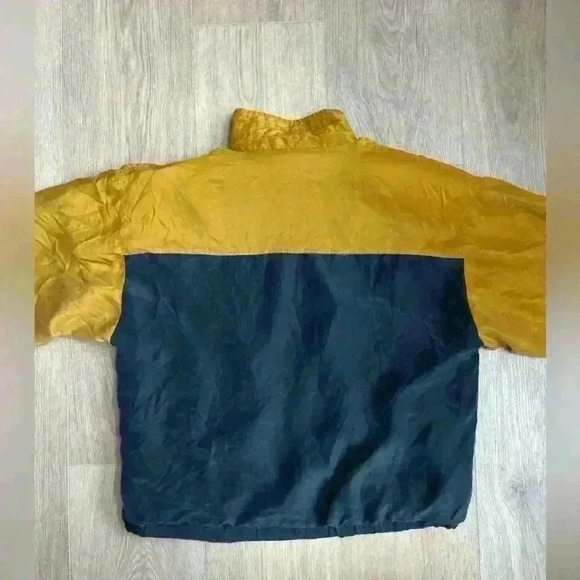 Vintage 80s 90s Zone Five 100% Silk Retro Jacket Women’s Full Zip Windbreaker L - Picture 7 of 11